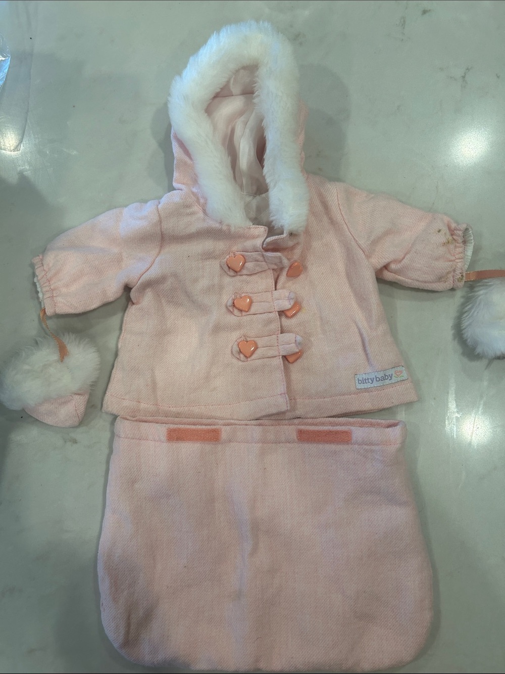 American Girl Pink Doll Winter Coat and Snowsuit Set